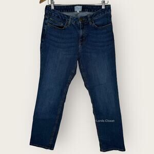 Daily Ritual Girlfriend Jeans Size 29 Medium Wash Mid Rise Slim Fit